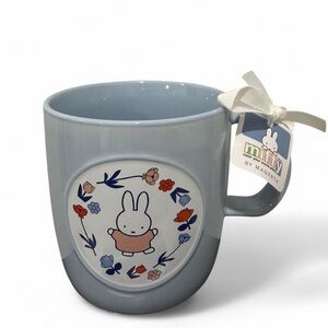 Miffy Blue Mug with Floral Design